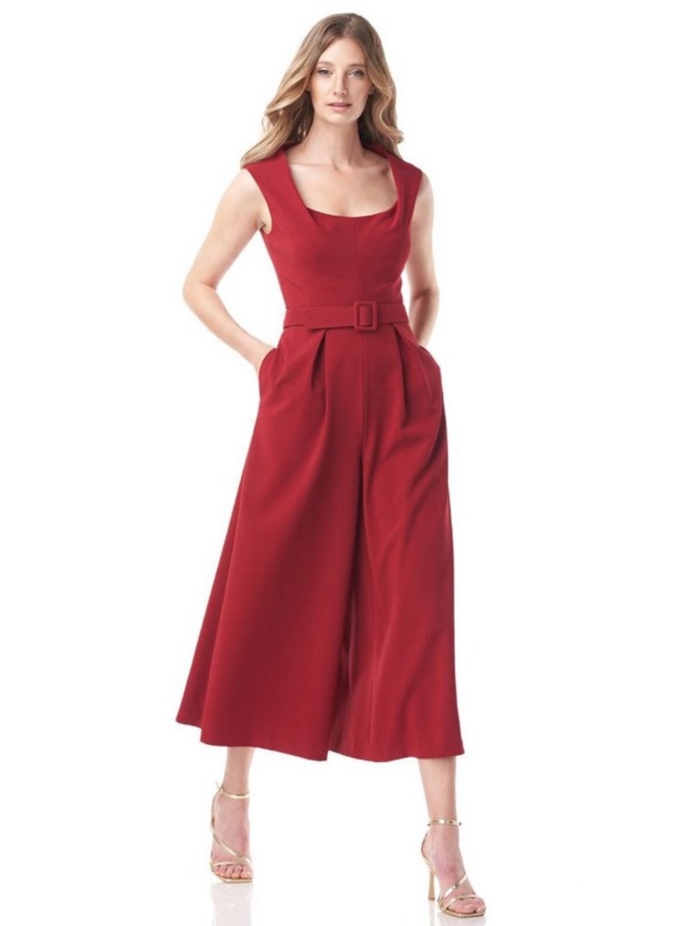 Kay Unger Grace Tea Length Jumpsuit (No Belt)